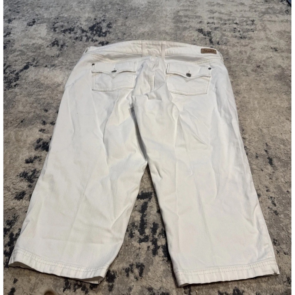 Levi's Denim Jeans White Cropped Plus Sz 20W